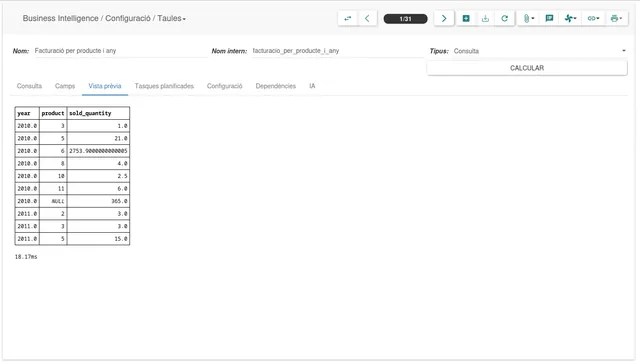 Comprovar el resultat de la consulta SQL