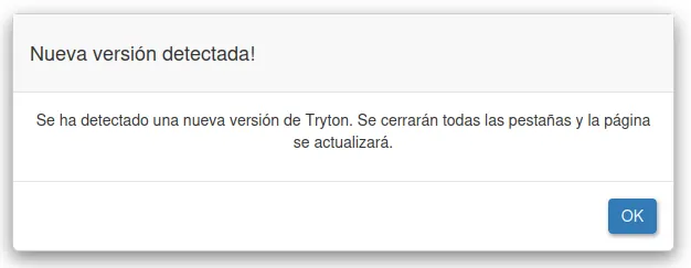 Nueva versión detectada
