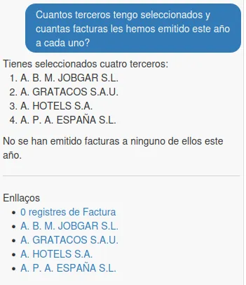 Registros seleccionados